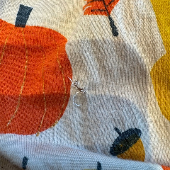 Little Sleepies Autumn harvest 6-12 month onesie - Picture 5 of 7